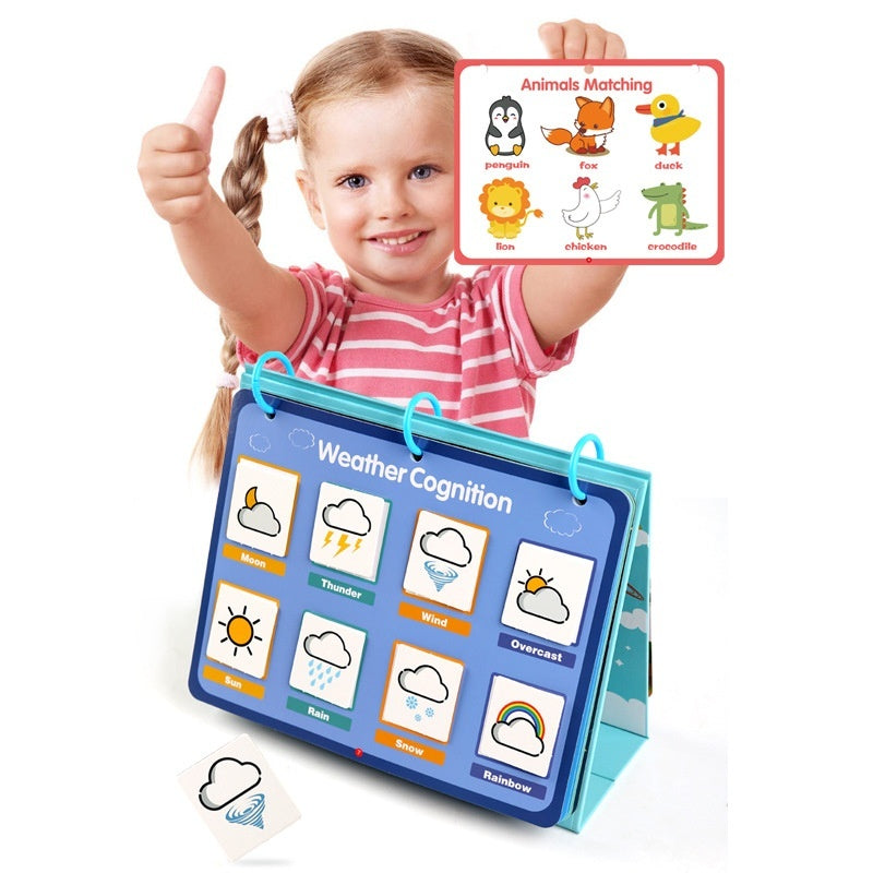 Children's Early Education Platform Puzzle Montessori Early Education Magnetic Puzzle Book Toy